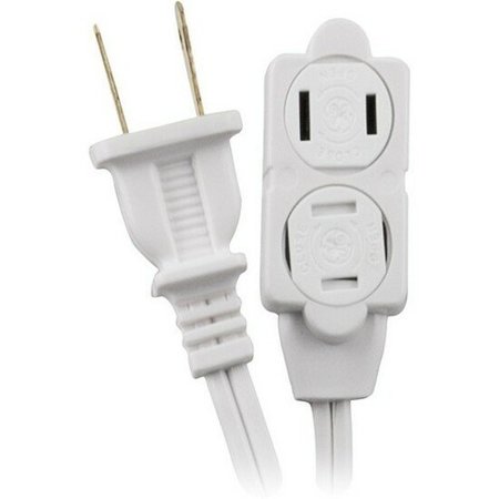 GE GE 15 ft Extension Cord, 3 Outlet, White, 50554 51962